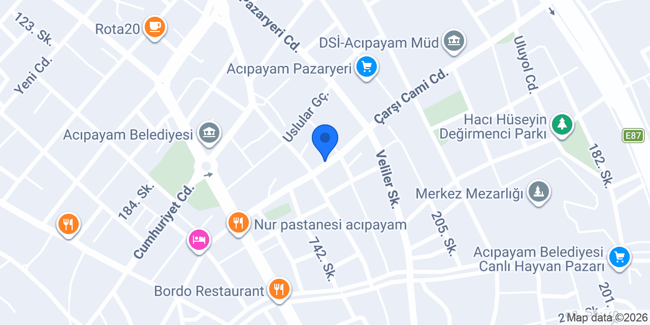 Bereket Veteriner Muayenehanesi konumu