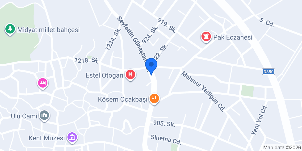Baklavacı Şemsettin konumu