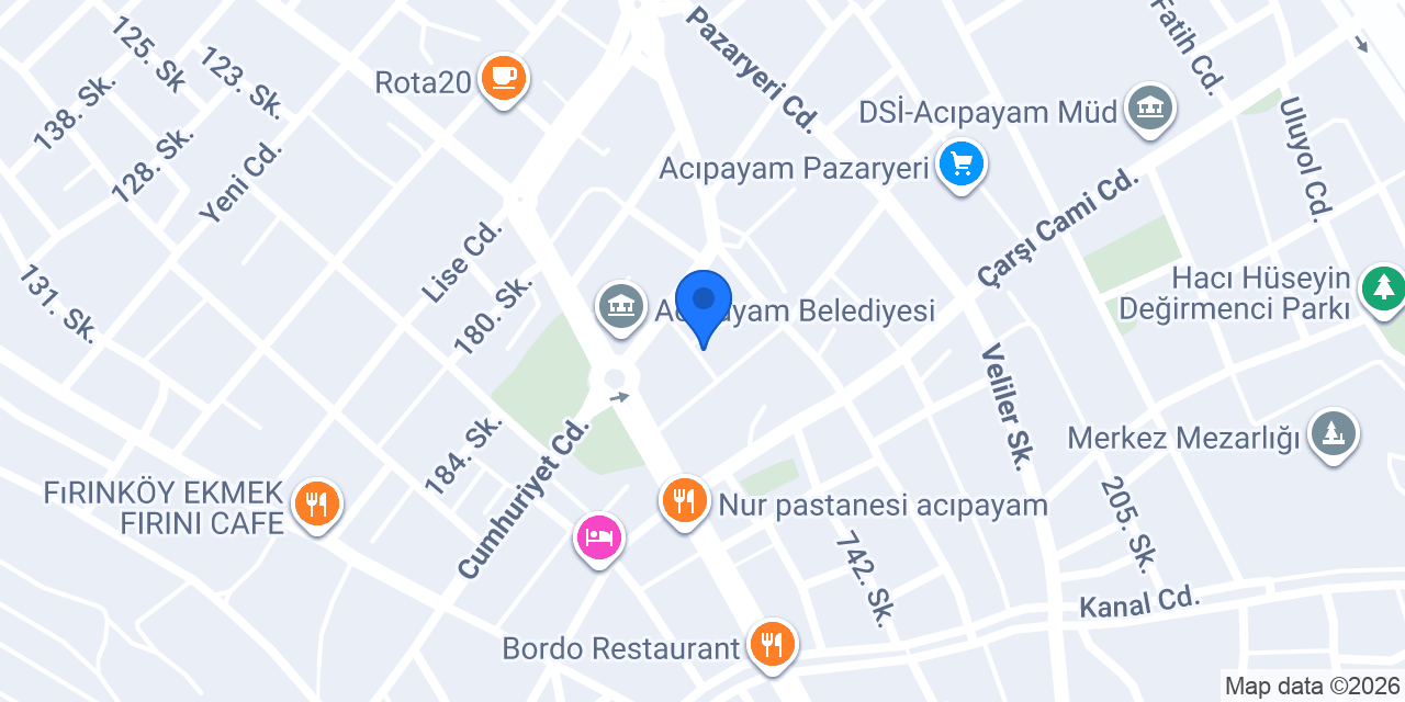 Anadolu Kitabevi Kırtasiye konumu
