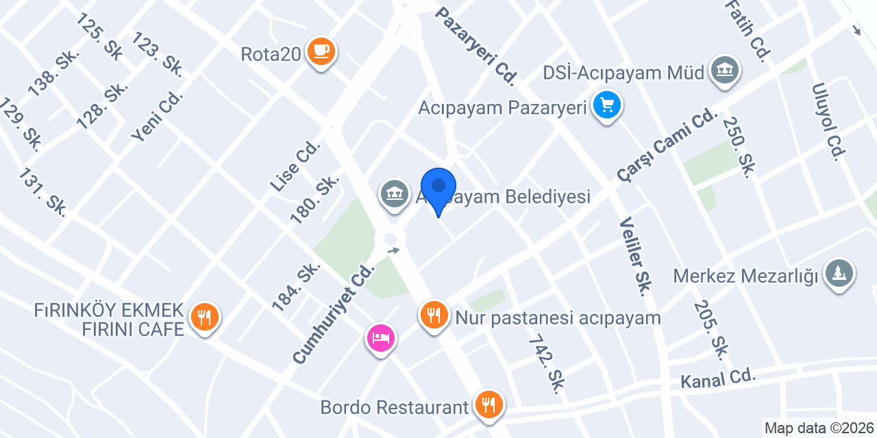 Mimoza Çiçekçilik konumu