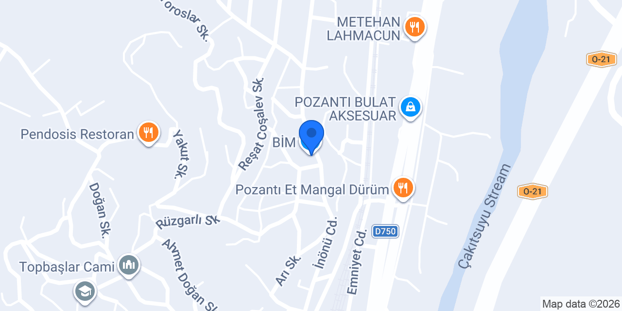 POZANTI DOĞALGAZ konumu
