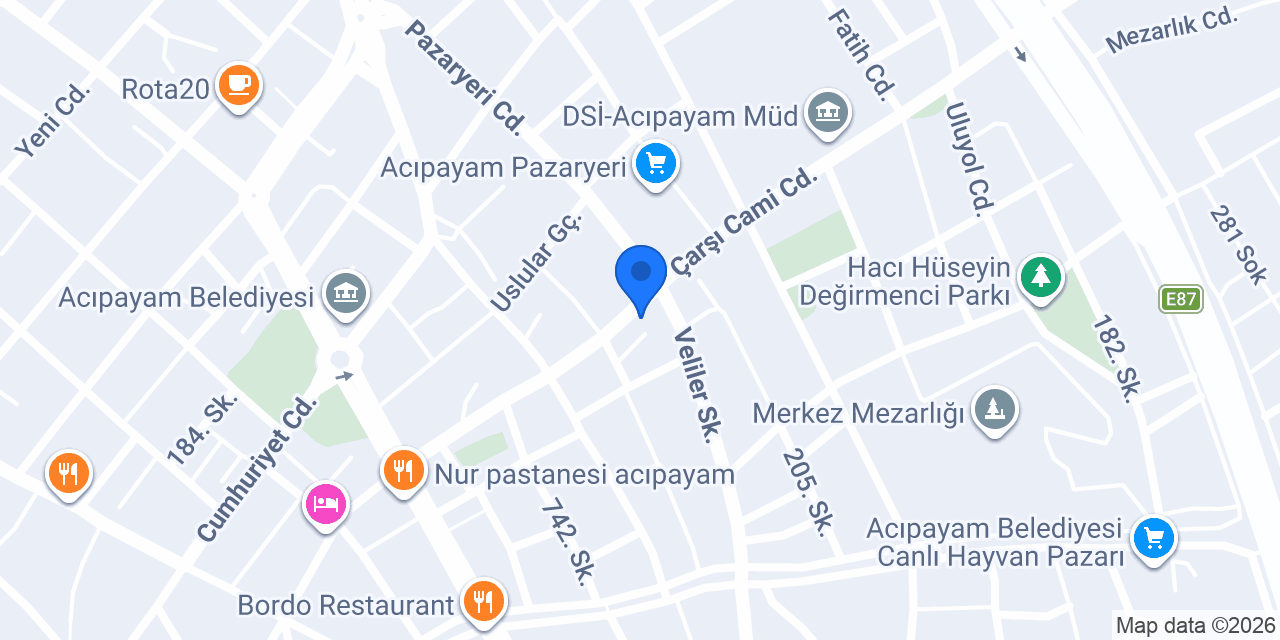 Acıpayam Mobilya konumu