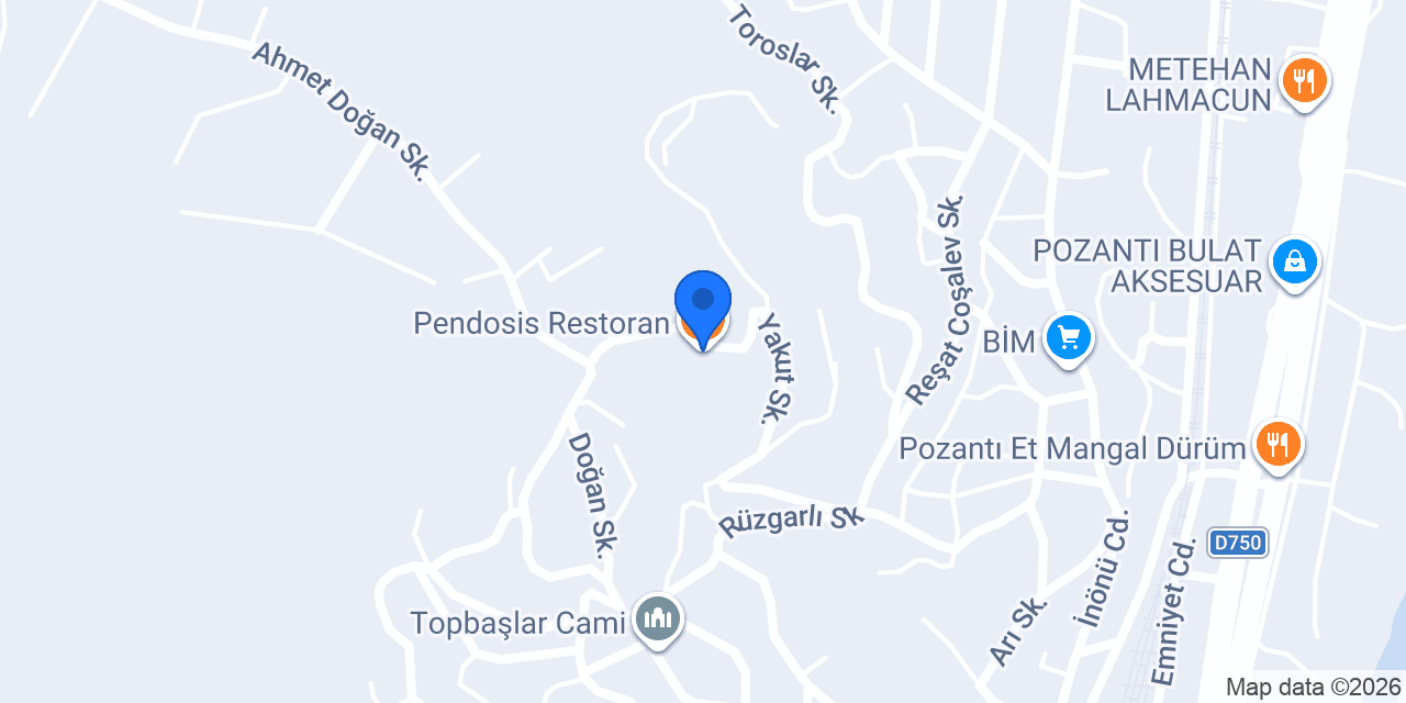 Pendosis Restoran konumu