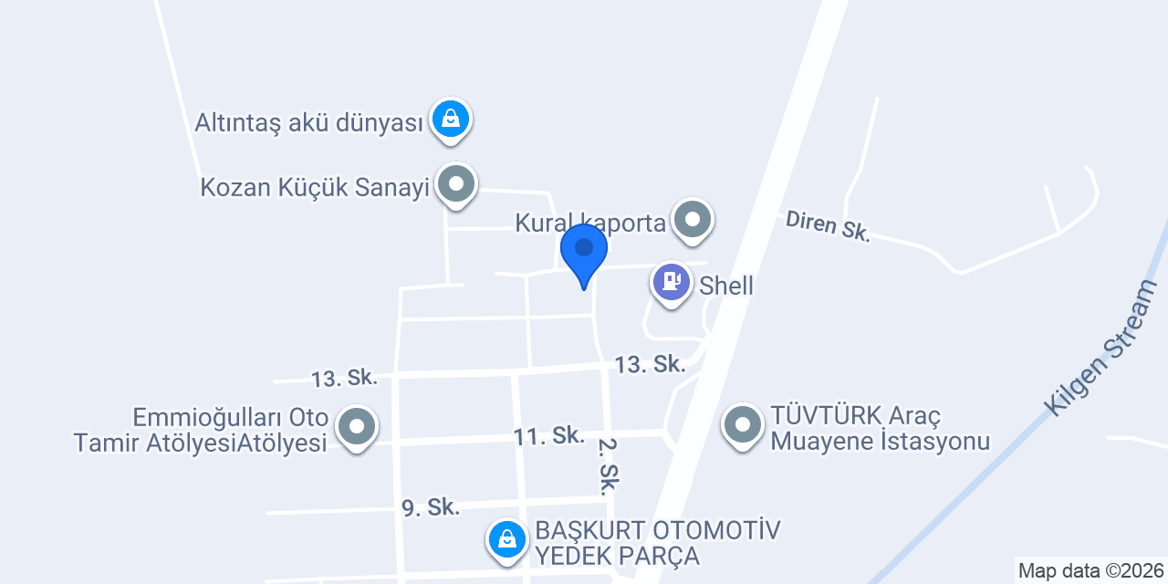 Şahin Oto Özel SERVİS konumu