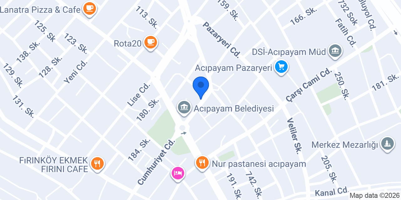 Hayat Eczanesi konumu