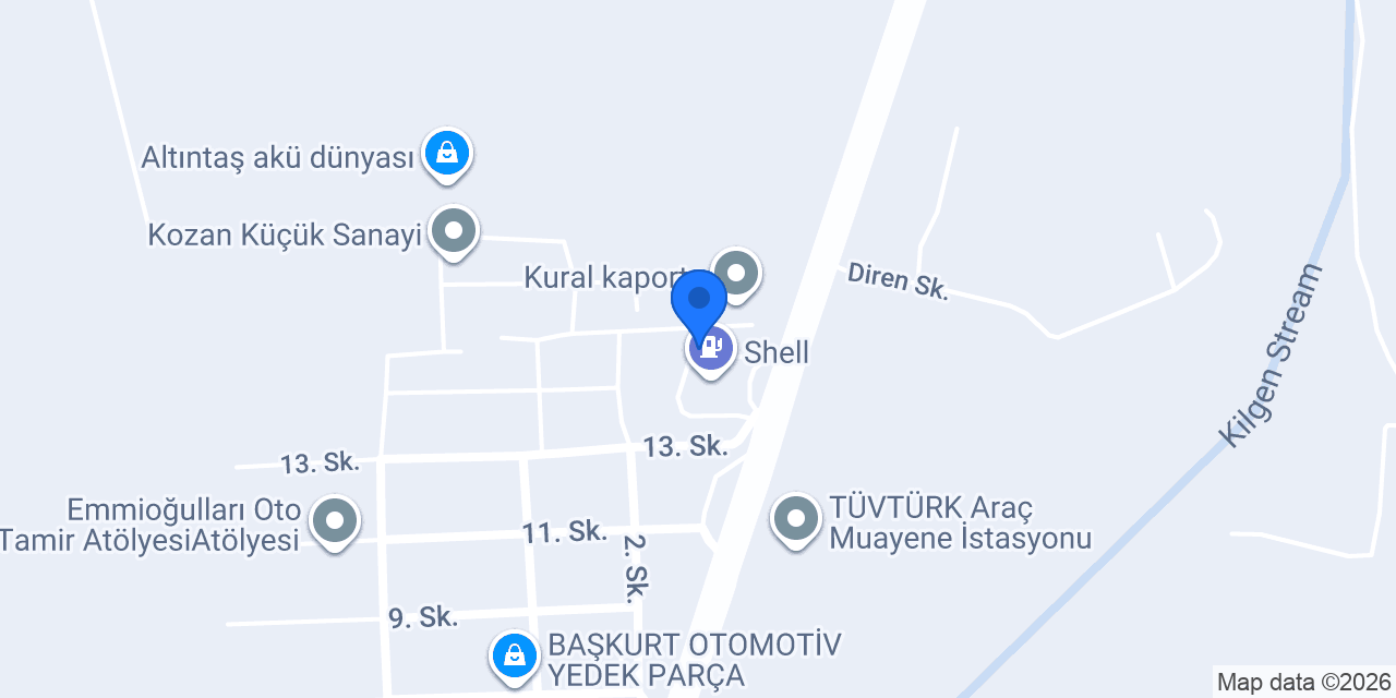 Koza Grup Otogaz konumu