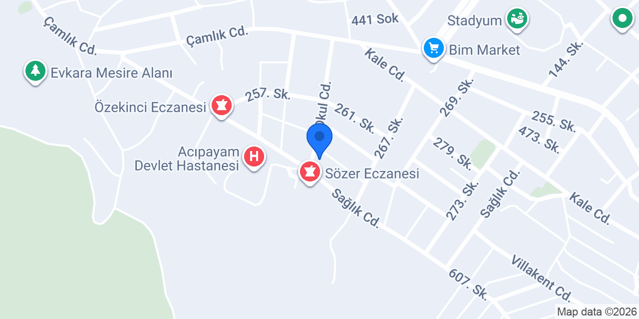 Afşar Beyi Eczanesi konumu