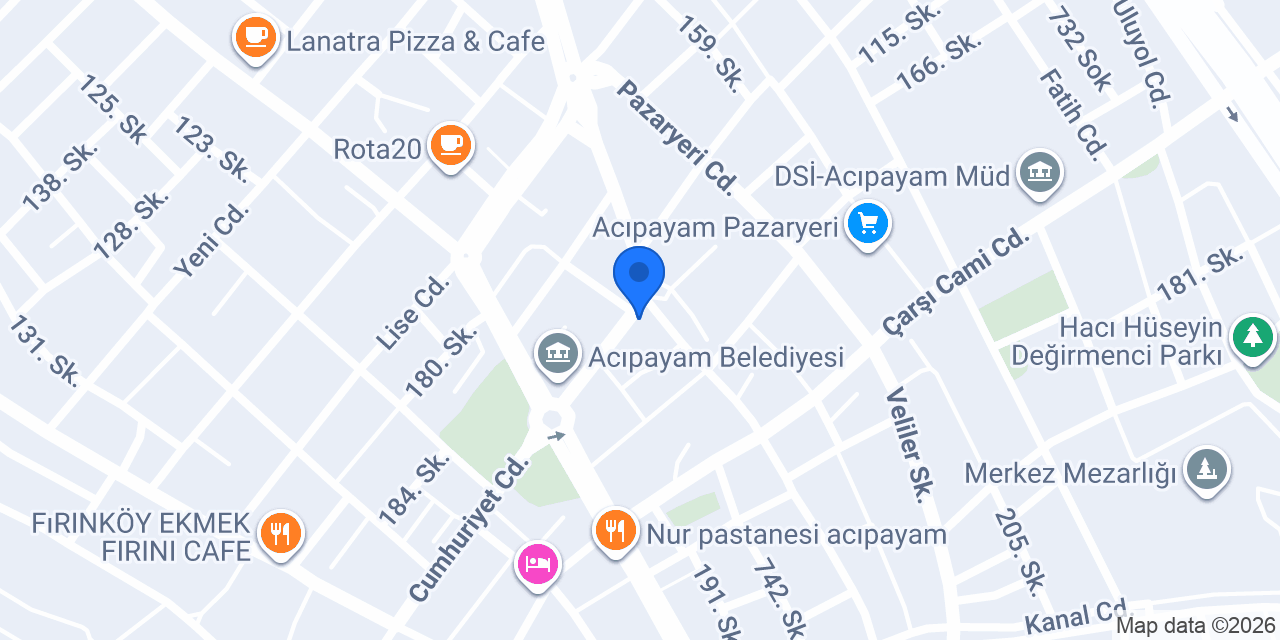 Pamukkale Lokantası konumu