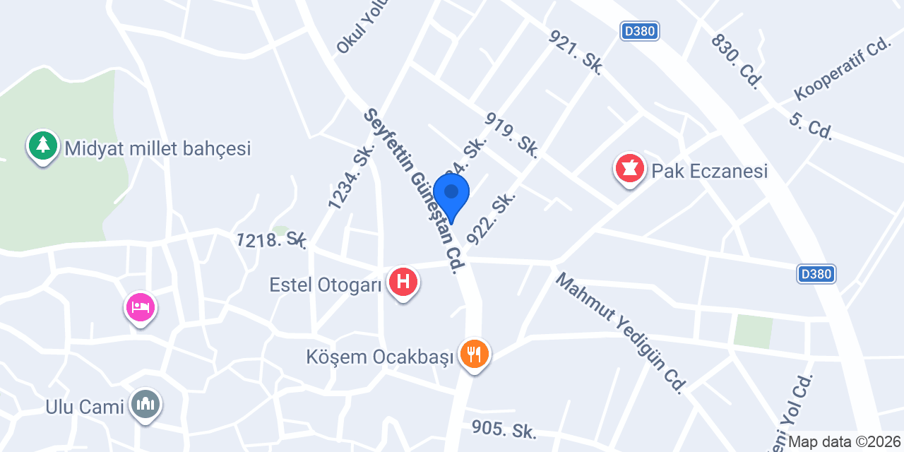 Yıldız yapı dekorasyon konumu