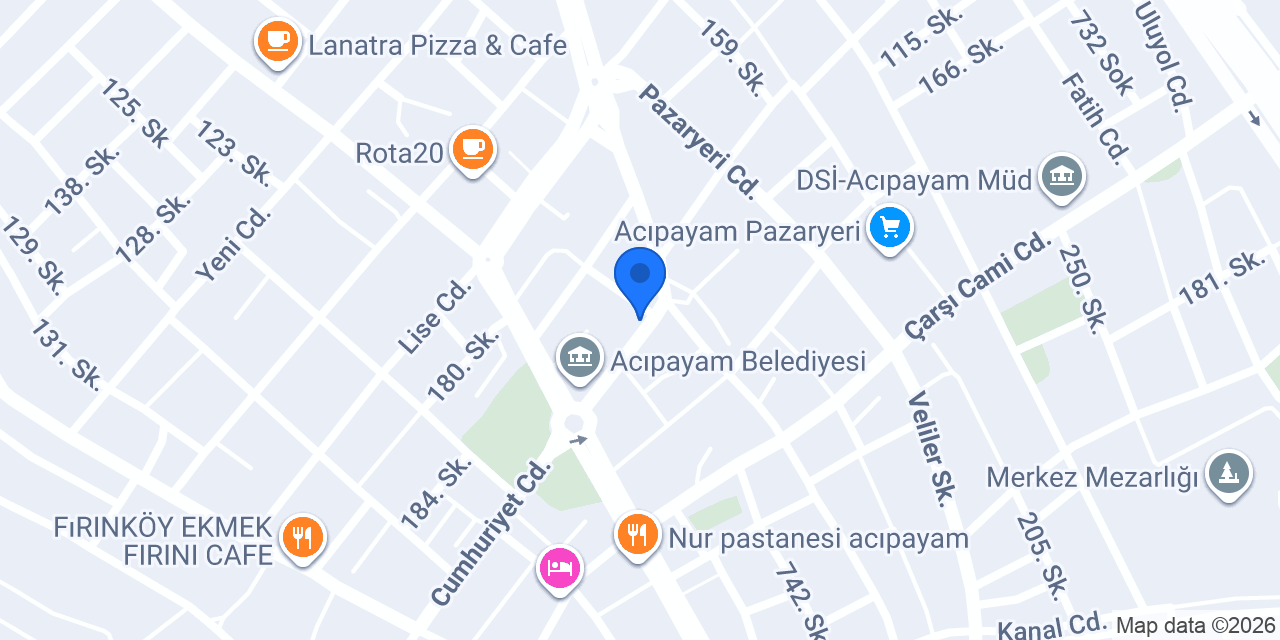 Moda Hanzade AVM konumu