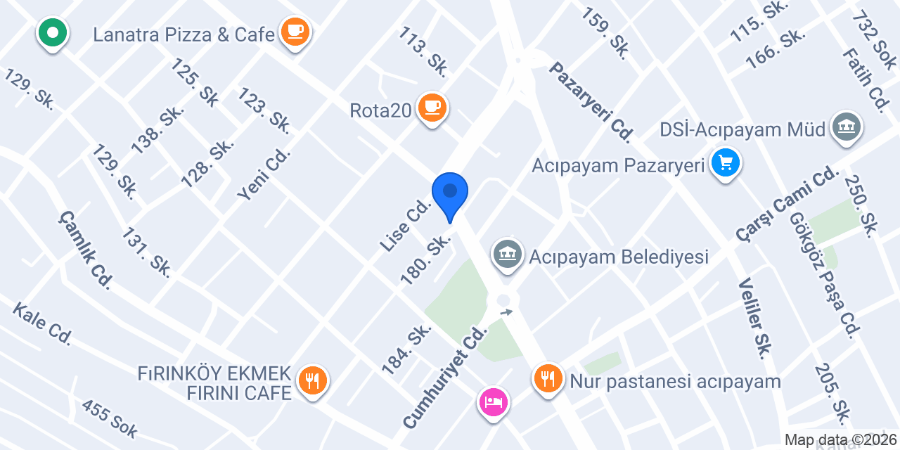 Şevket Usta Pide ve Izgara konumu