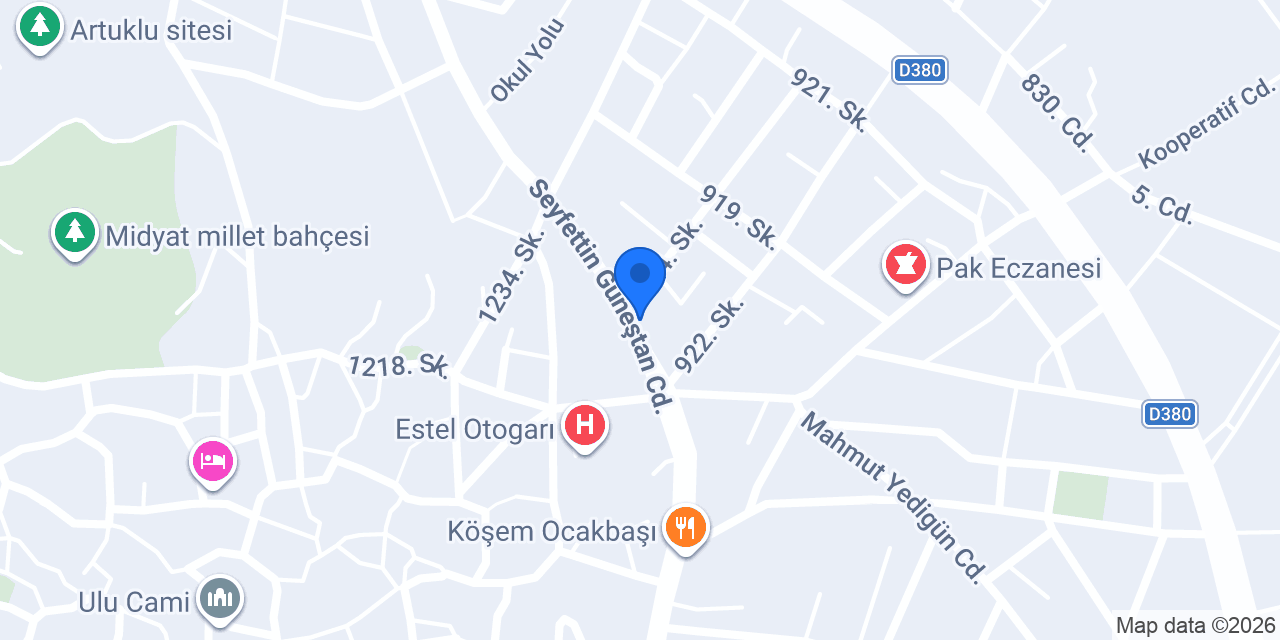 Midyat Biberzade Çiğ Köfte konumu
