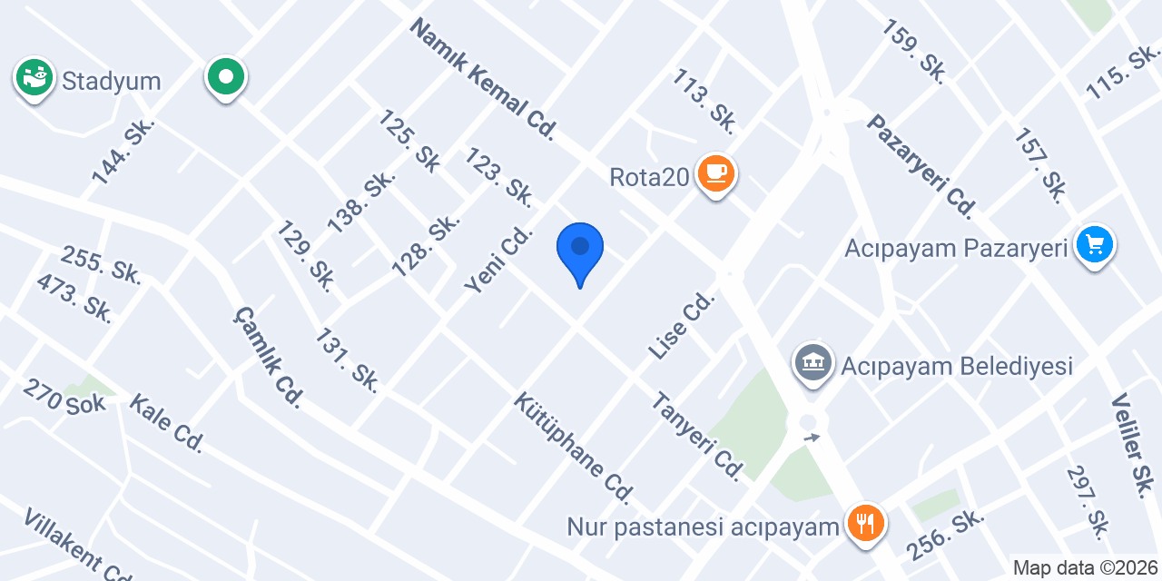 Acıpayam Anadolu Lisesi konumu