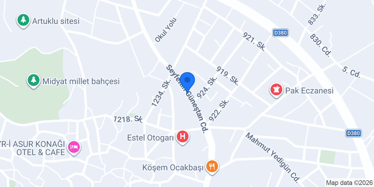 Midyat İnşaat konumu