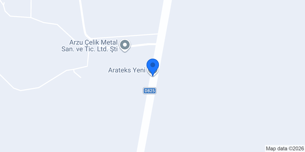 Arateks Yeni konumu