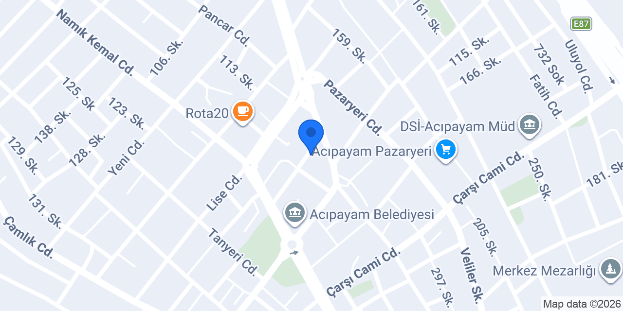 Dönerci Musa Acıpayam konumu