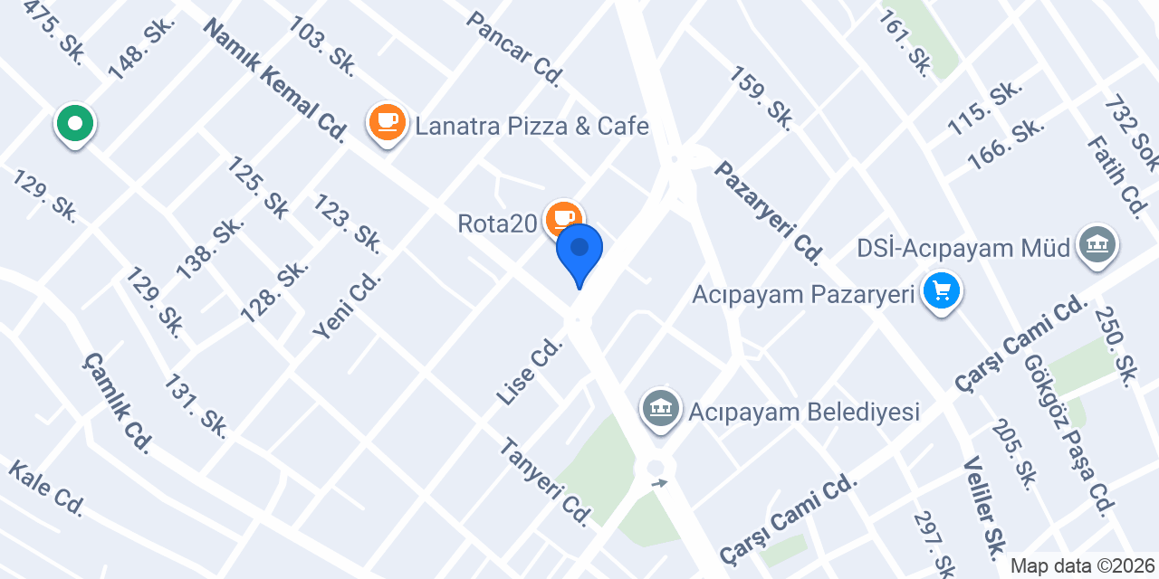 Bostan BURGER konumu