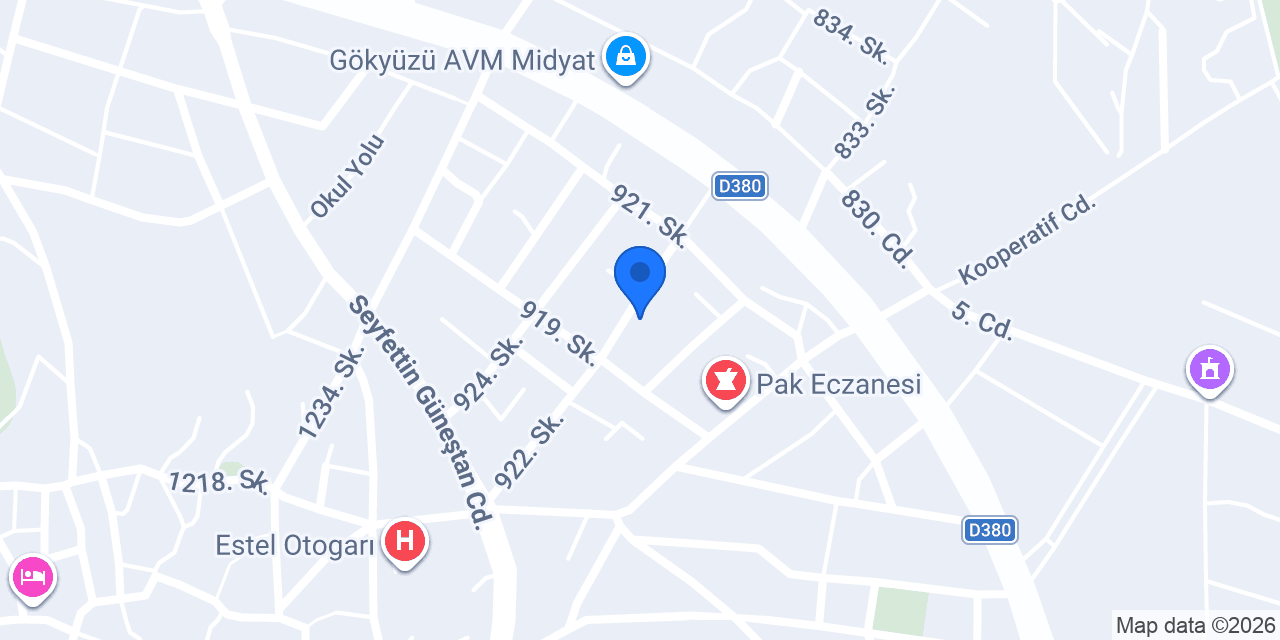 Midyat Doğalgaz Helin Doğalgaz Mühendislik konumu