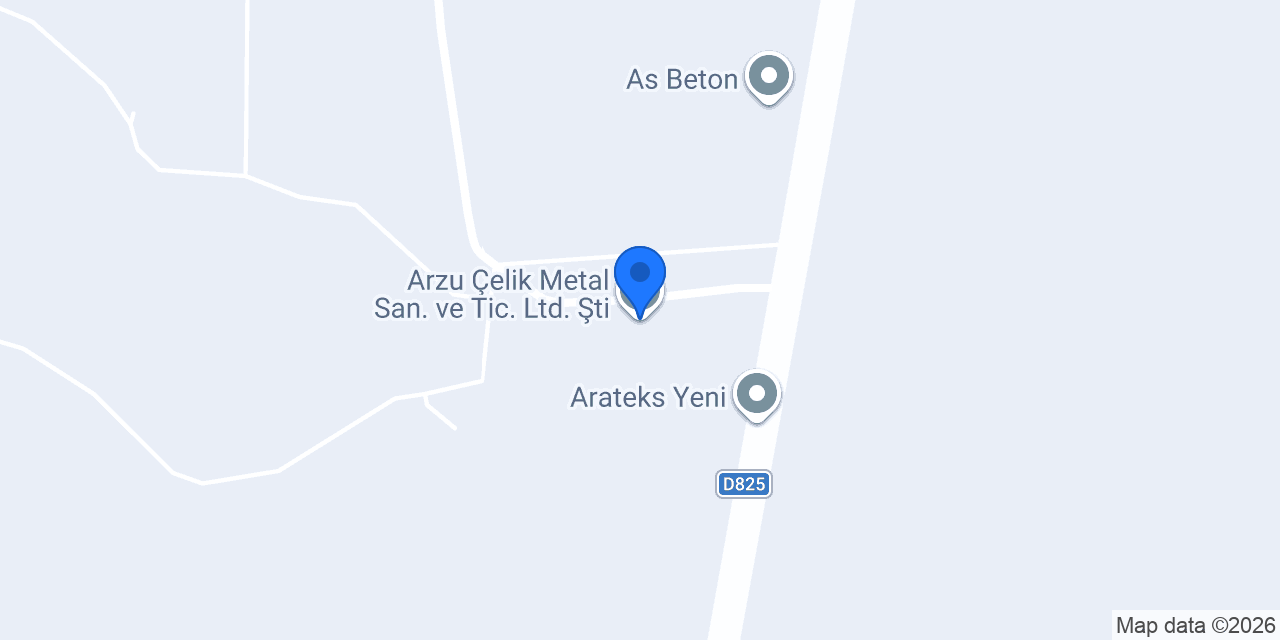 Arzu Çelik Metal San. ve Tic. Ltd. Şti. konumu