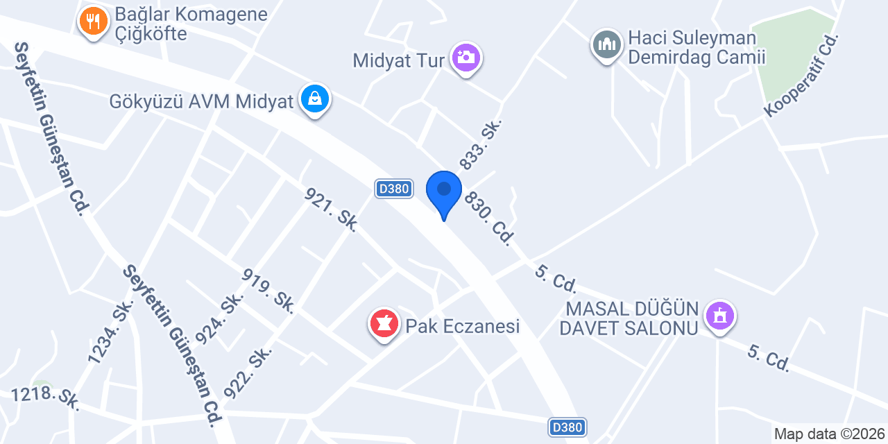 ŞAN YAPI konumu