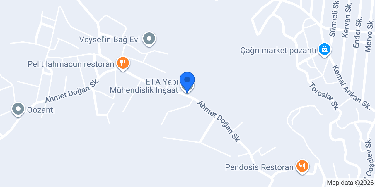 ETA Yapı Mühendislik İnşaat konumu