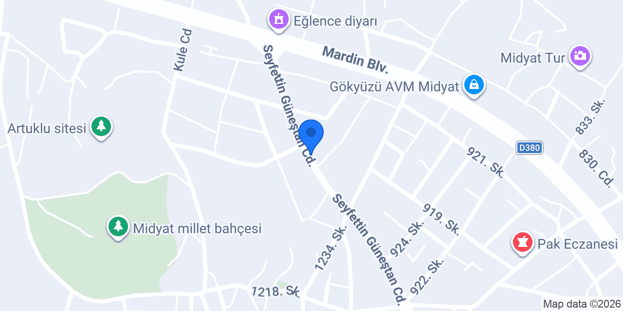 Hacıbey fast food-cafeterya konumu