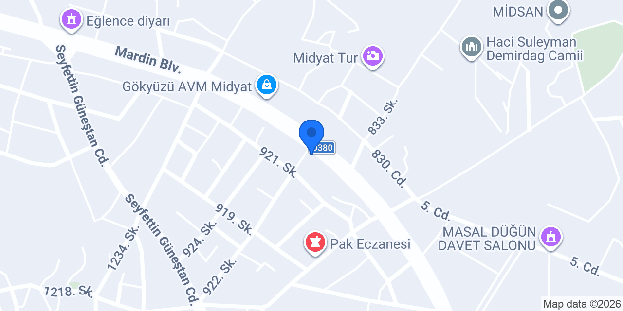 ÇAVUŞ AUTO MİDYAT konumu