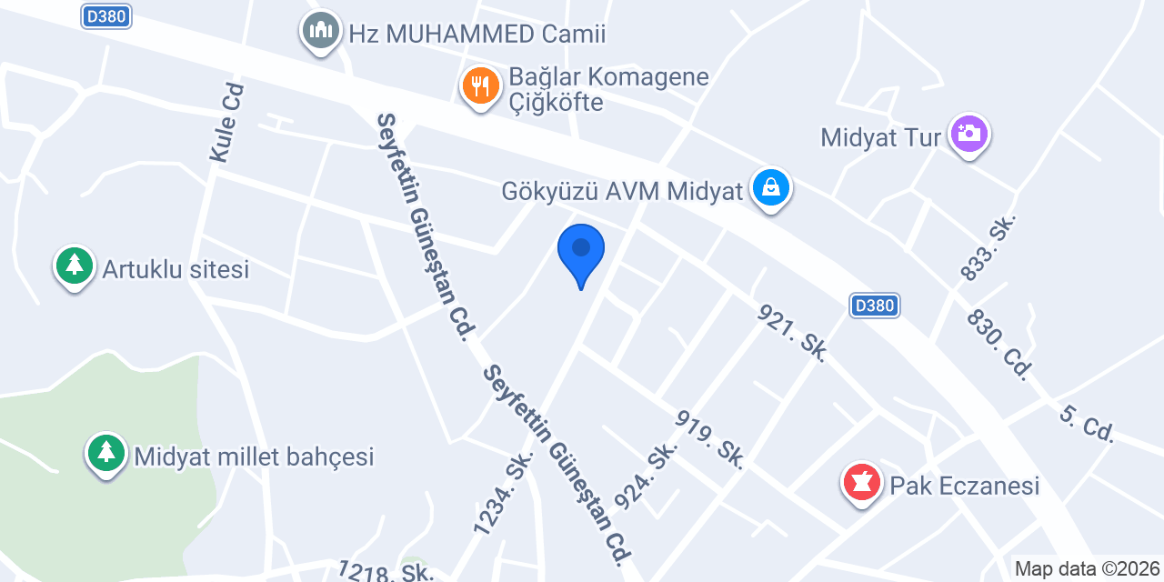Midyat Anadolu Lisesi konumu