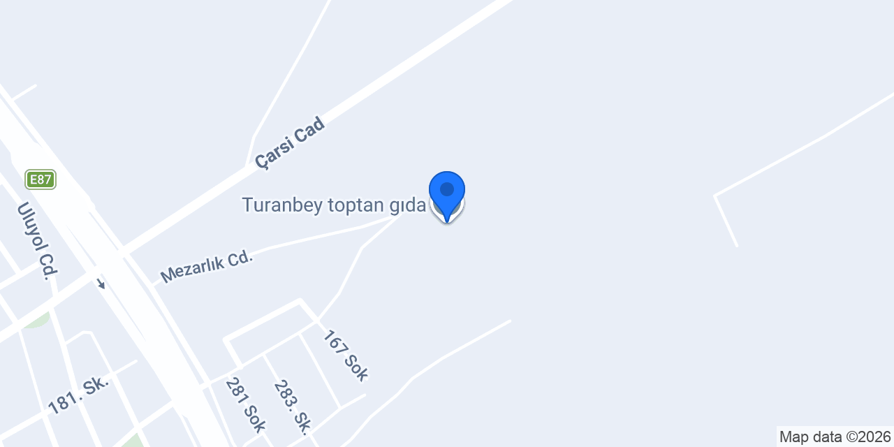 Turanbey toptan gıda konumu