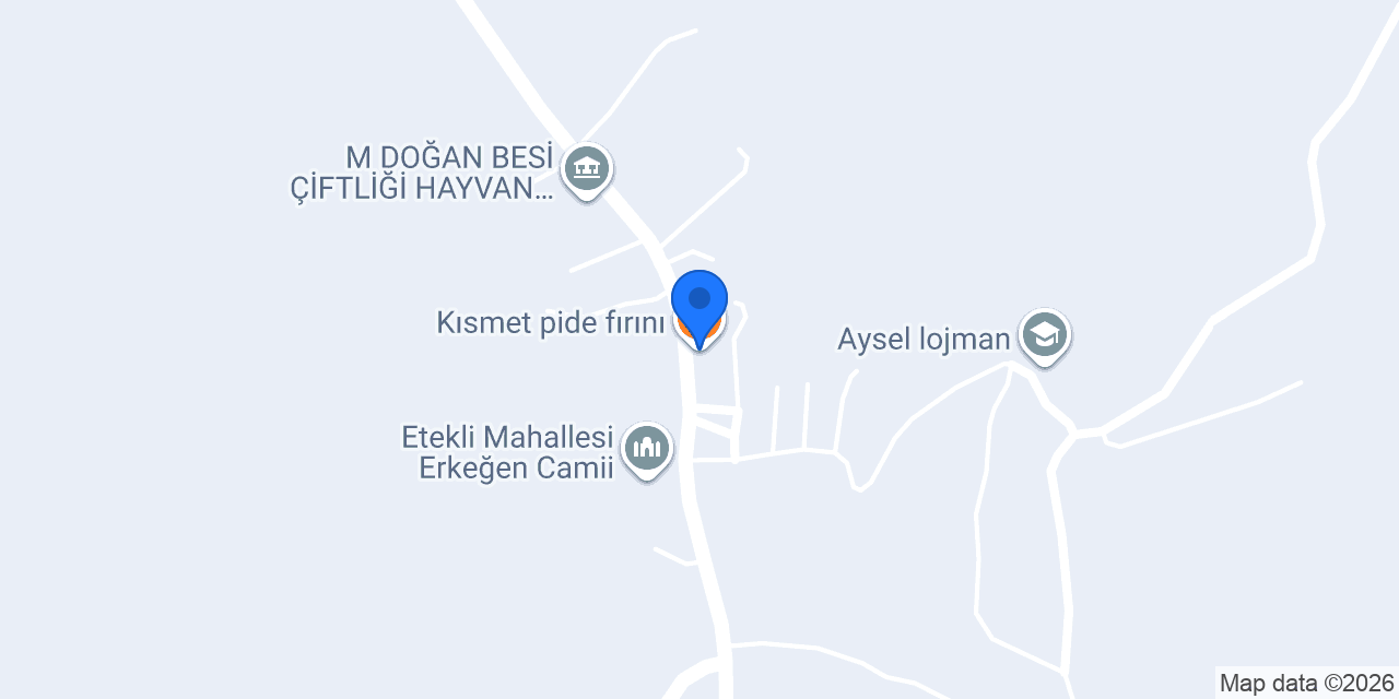 Kısmet pide fırını konumu