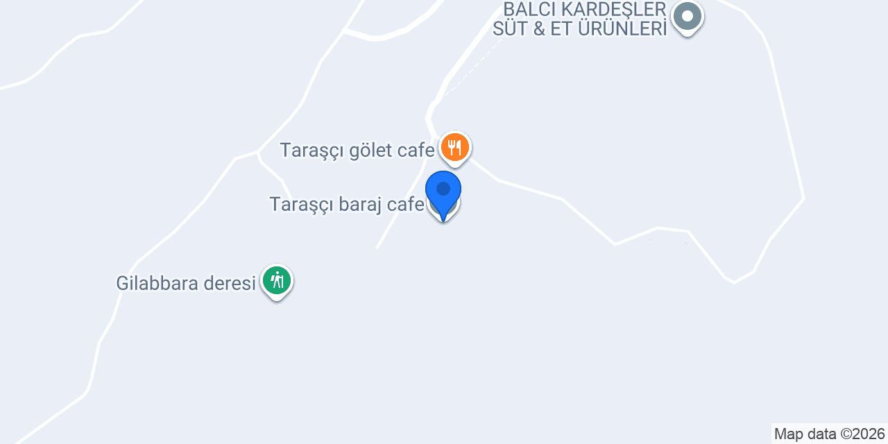 Taraşçı baraj cafe konumu