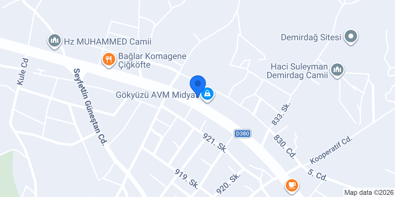 Marda Yapı Market konumu