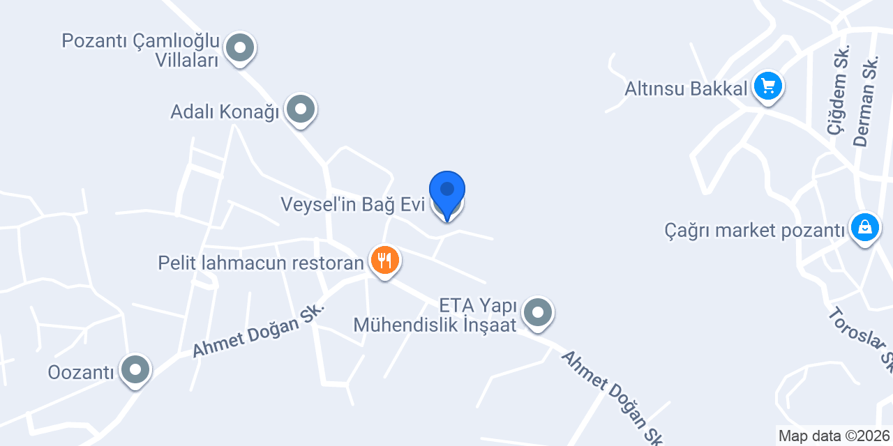 Veysel'in Bağ Evi konumu