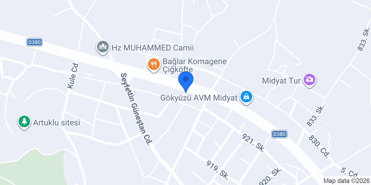 Ali Asaf Çiçek Evi konumu