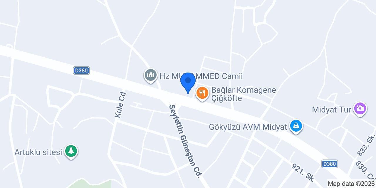 Özdeniz Market konumu
