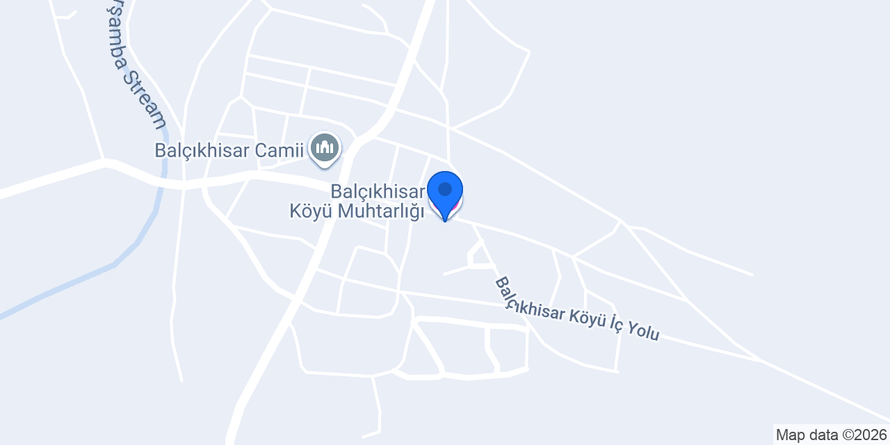 Balçıkhisar Köyü Muhtarlığı konumu