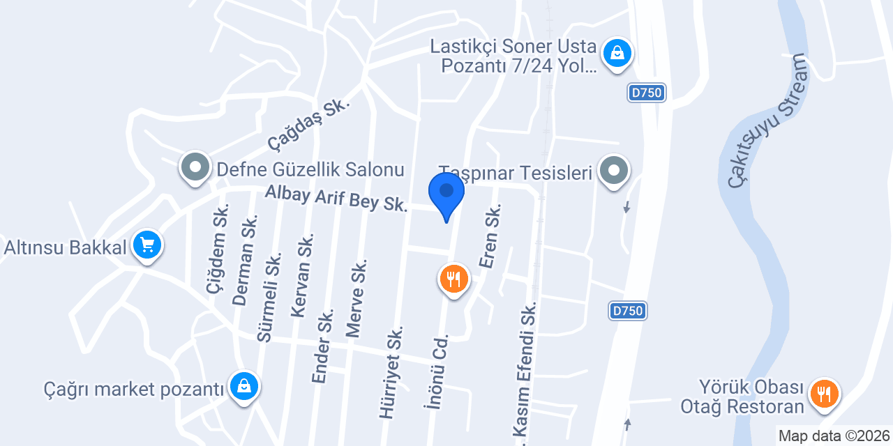 Öztürk Pastanesi konumu