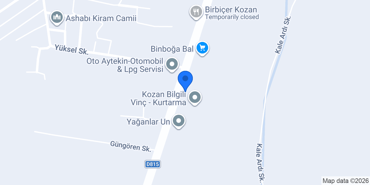 Tek Tarım Kozan konumu