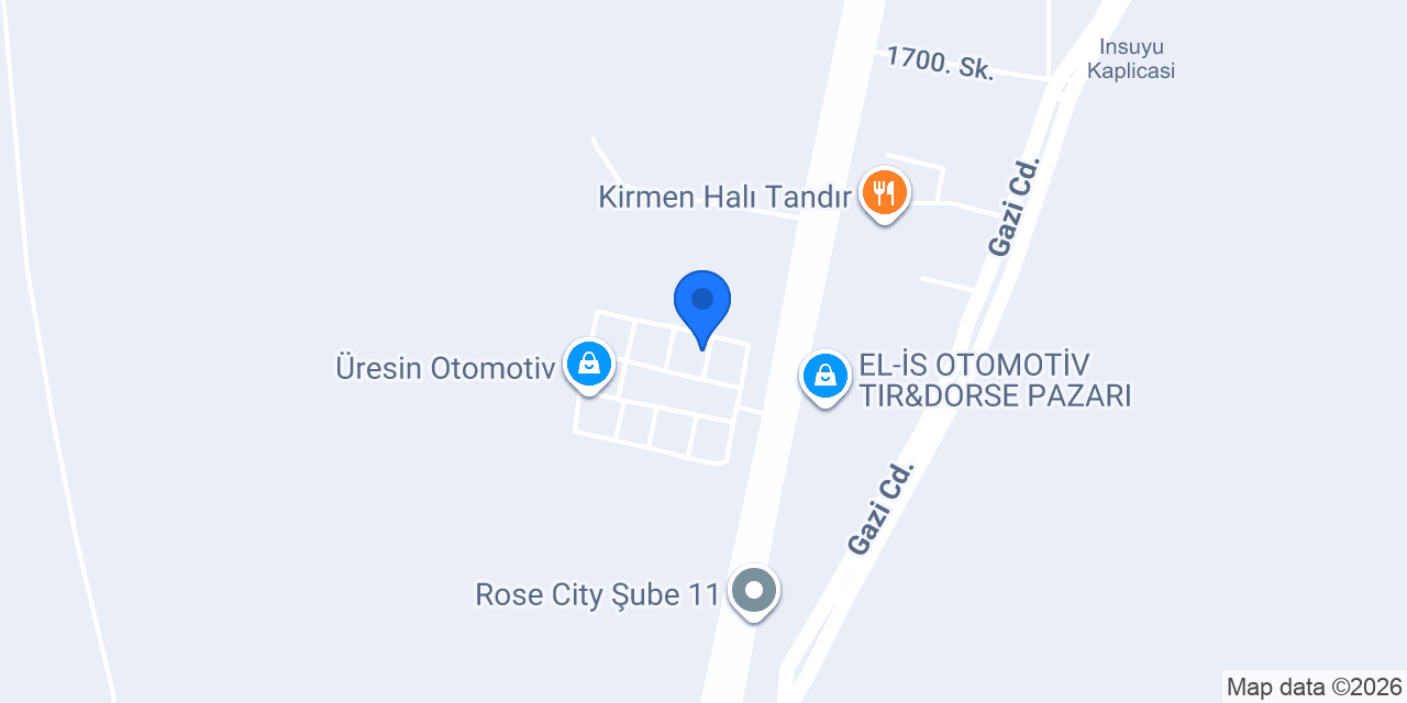 Avcı Otomotiv konumu