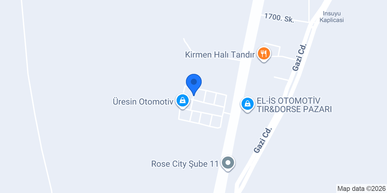 Miraç Otomotiv konumu