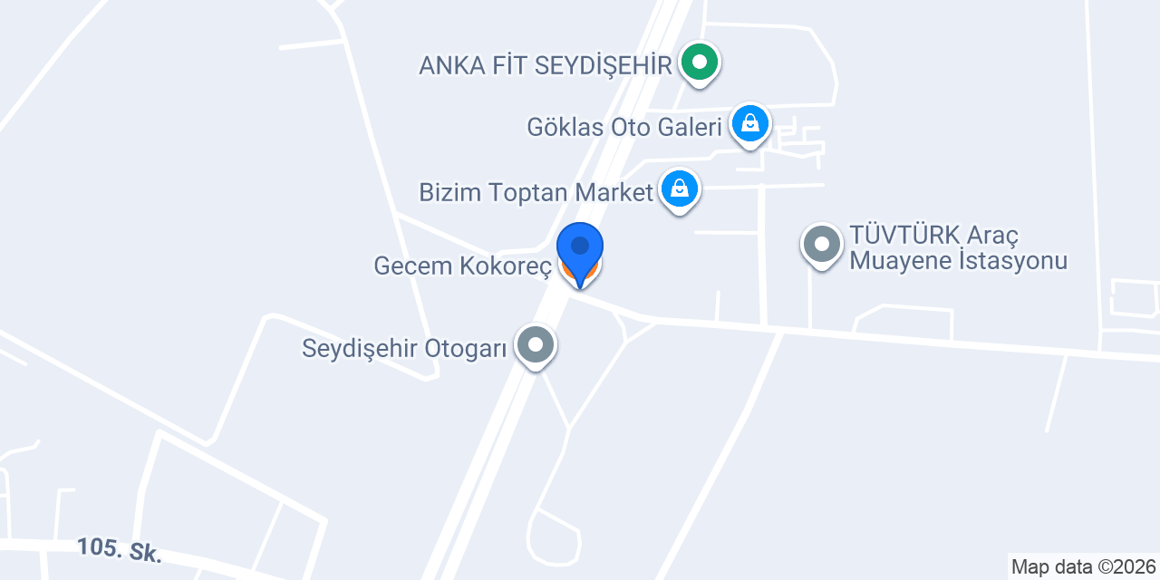 Gecem Kokoreç konumu