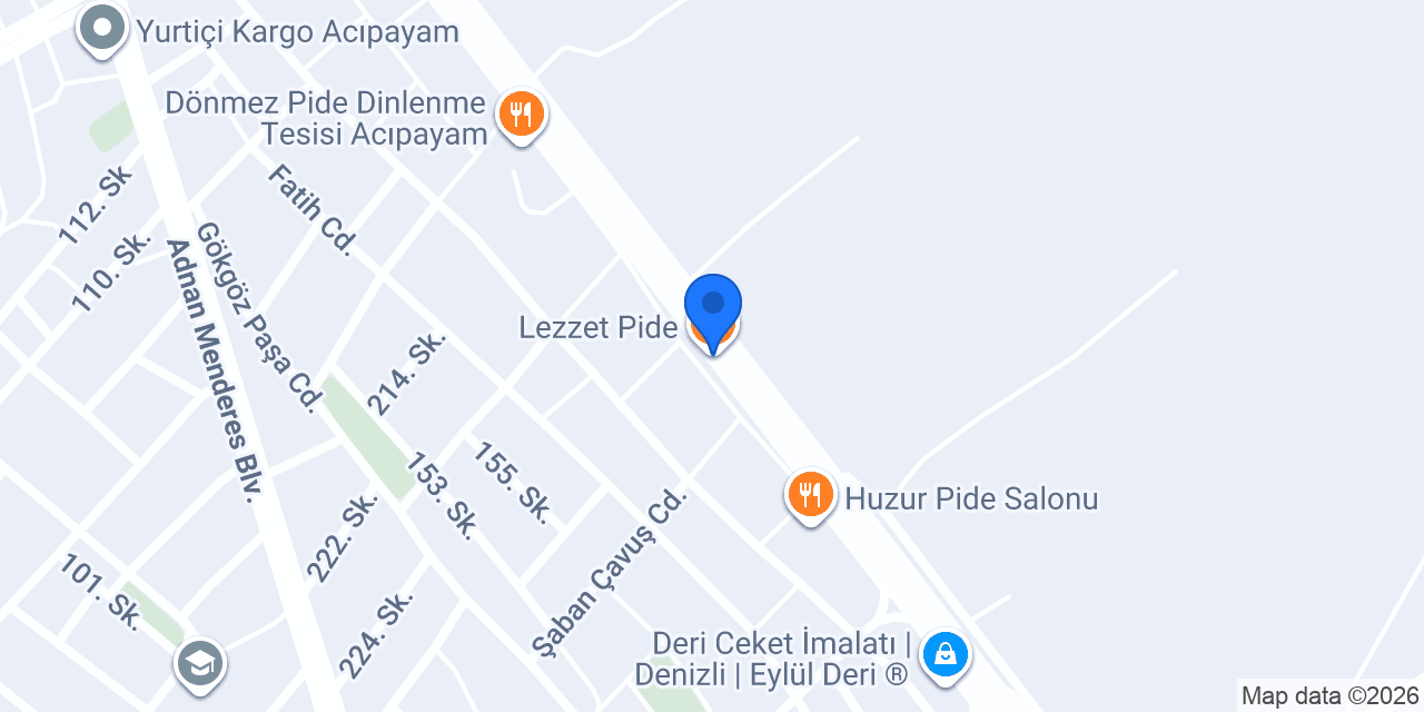 Lezzet Pide konumu