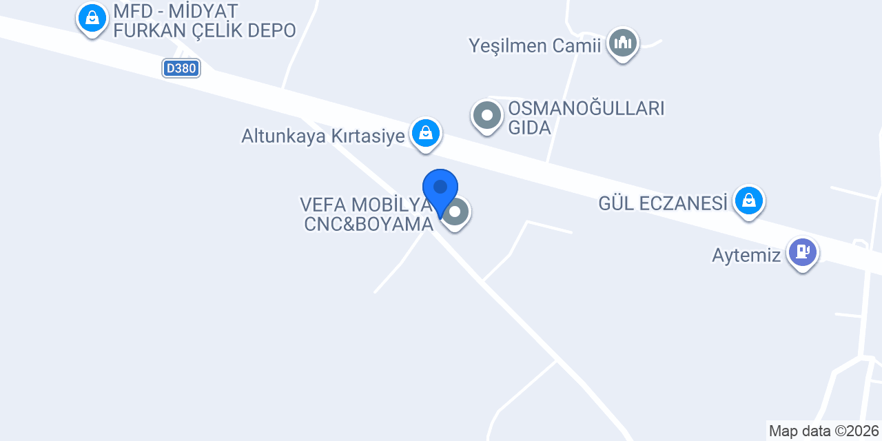 YUVAM MOBİLYA konumu