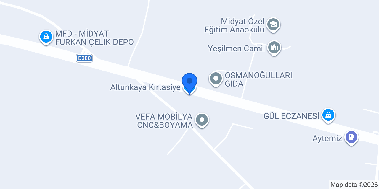 Altunkaya Kırtasiye konumu