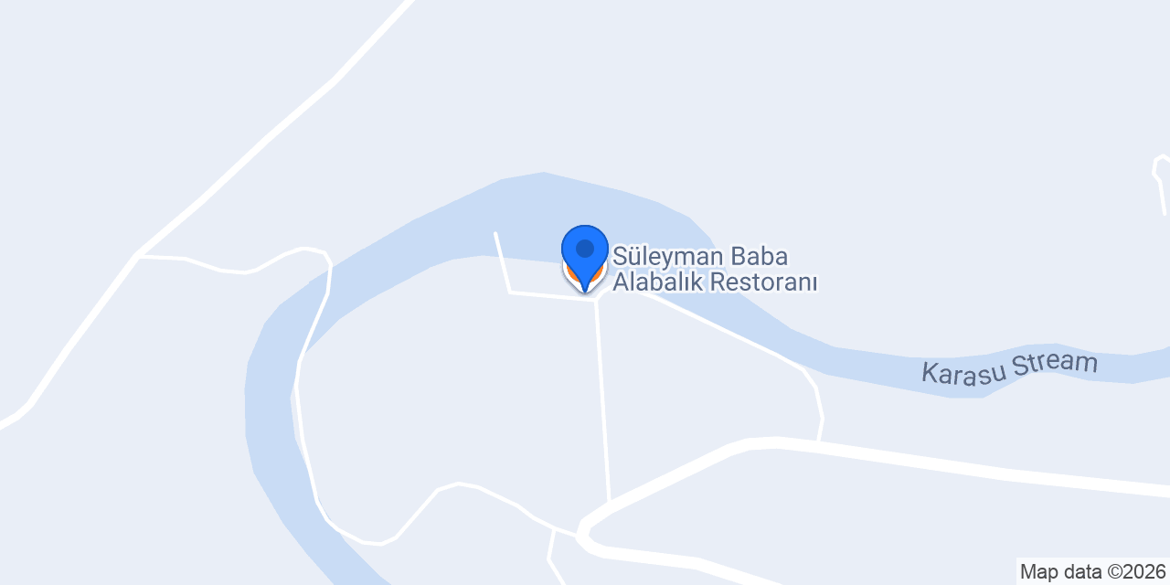 Süleyman Baba Alabalık Restoranı konumu