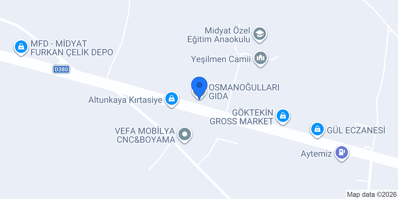 OSMANOĞULLARI GIDA konumu