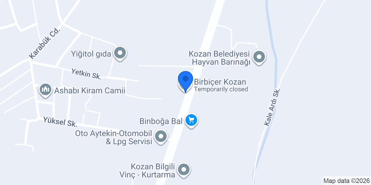 Yağanlar Un Fabrikası konumu