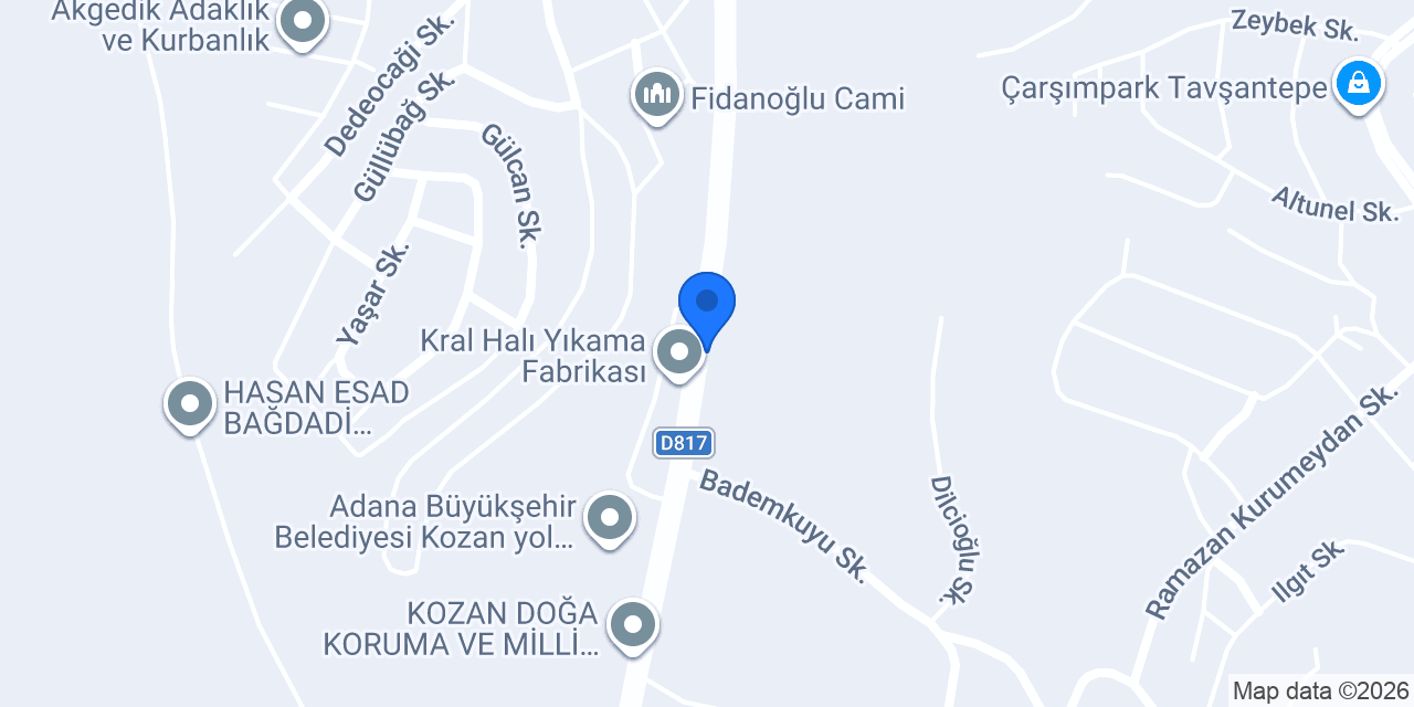 Kozan Kız Meslek Lisesi konumu
