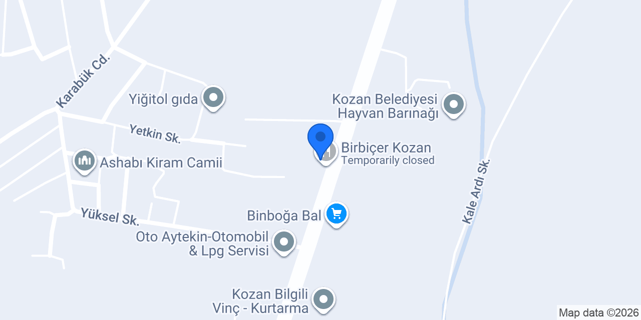 Kozan Hurdacılık konumu