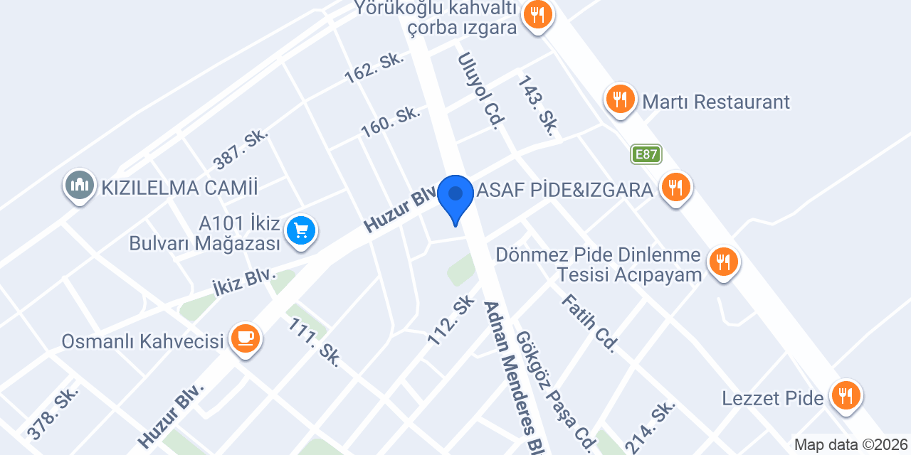 Yurtiçi Kargo Acıpayam konumu
